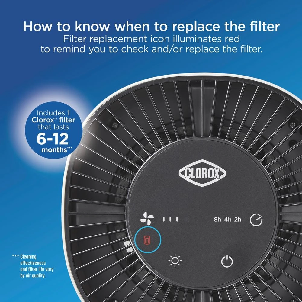 Clorox Tabletop Air Purifier True HEPA Replacement Filter 8 Clorox Tabletop Air Purifier True HEPA Replacement Filter - Image 6