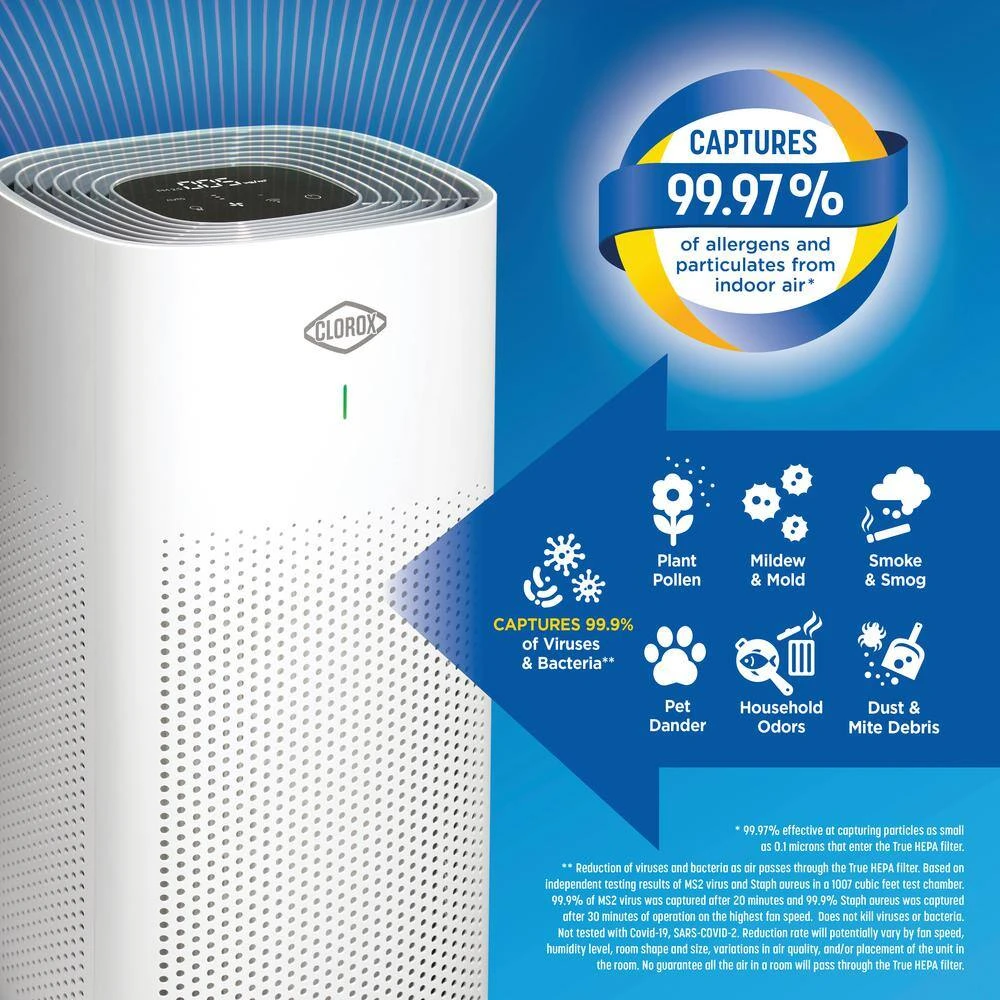 Clorox Smart 320 Large Room Air Purifier 9 Clorox Smart 320 Large Room Air Purifier - Image 7