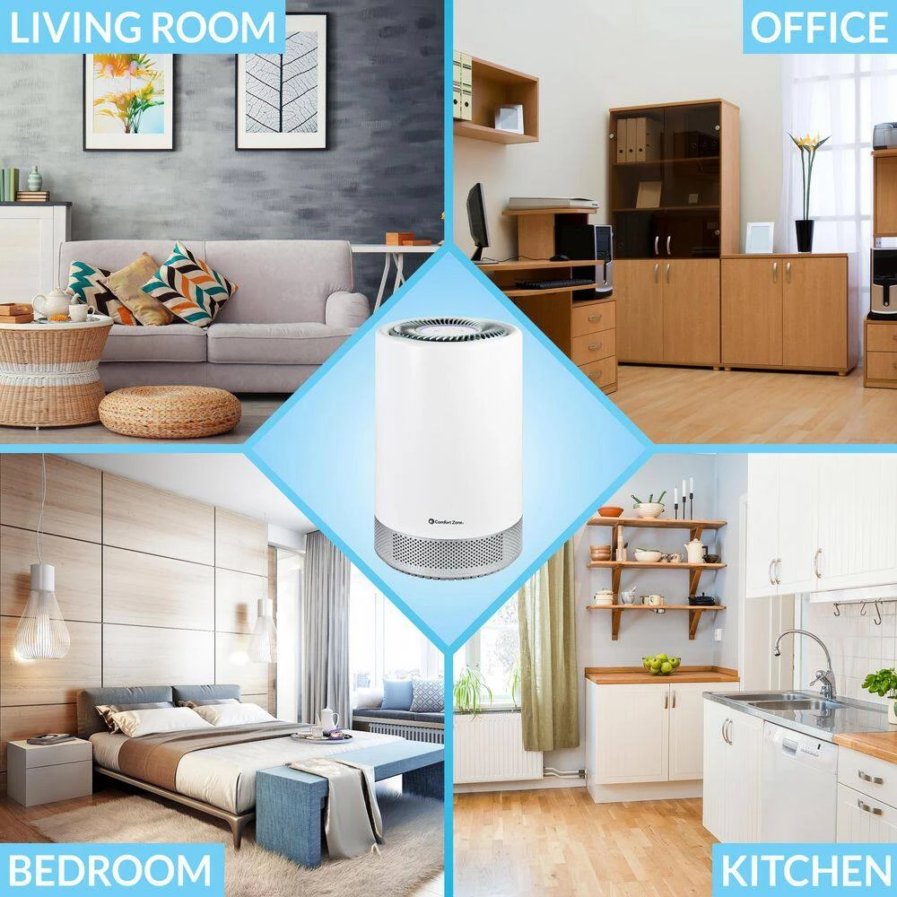 Comfort Zone Clean HEPA Air Purifier with WiFi Control 5 Comfort Zone Clean HEPA Air Purifier with WiFi Control - Image 3