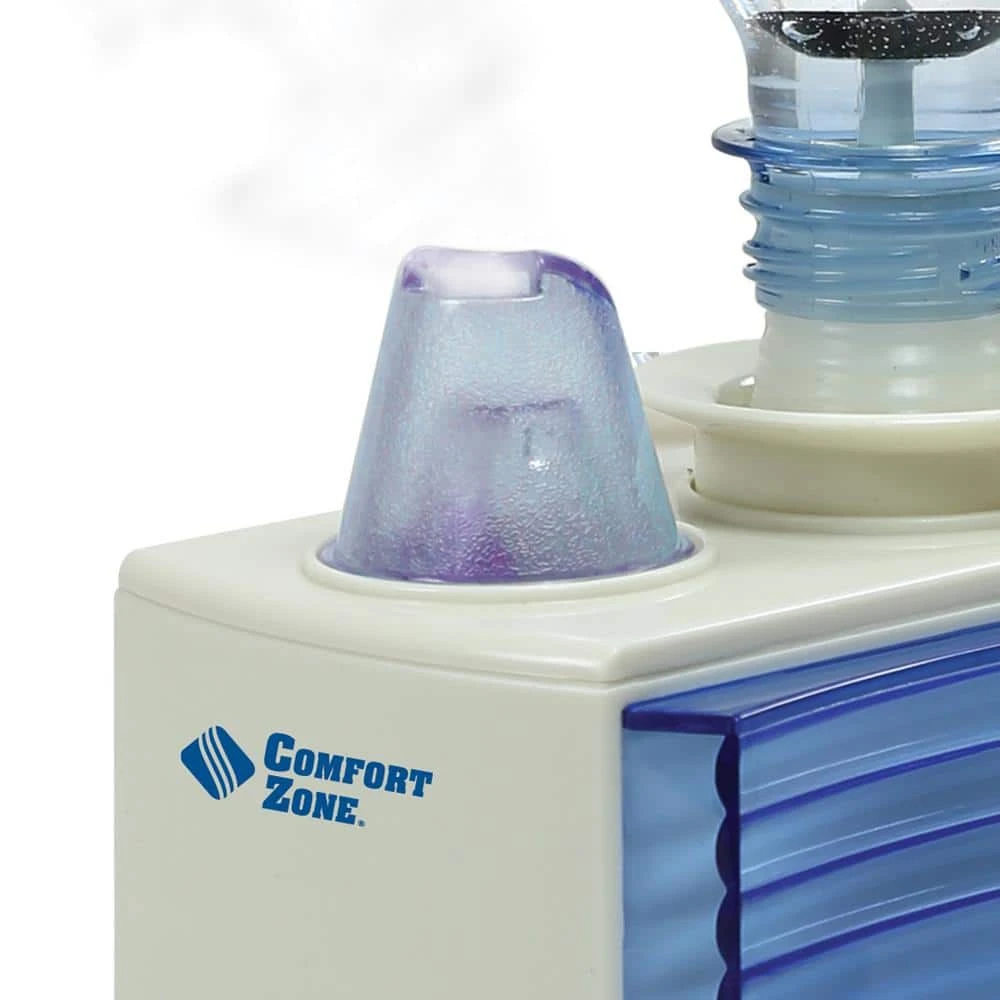 Comfort Zone Whisper-quiet Cool Mist Portable Ultrasonic Humidifier with 6-Hour Operation and Auto Shut-Off 4 Comfort Zone Whisper-quiet Cool Mist Portable Ultrasonic Humidifier with 6-Hour Operation and Auto Shut-Off - Image 2