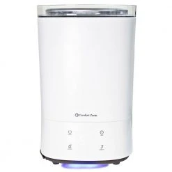 Comfort Zone 1.45 Gal. Small Room Ultrasonic Humidifier with Aroma Diffuser -Air Quality Shop whites comfort zone humidifiers czhd60 66 1000