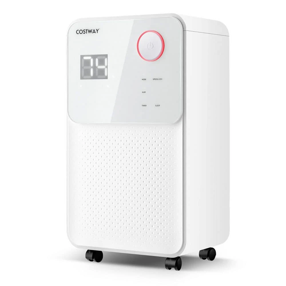 Costway 32-Pints 2000 sq.ft. Dehumidifier for Home and Basements w/3-Color Digital Display 3 Costway 32-Pints 2000 sq.ft. Dehumidifier for Home and Basements w/3-Color Digital Display