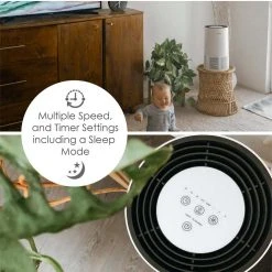 Crane True HEPA Air Purifier with Germicidal UV Light for Small to Medium Rooms up to 300 sq.ft. - Premium -Air Quality Shop whites crane air purifiers ee 5068 1f 1000