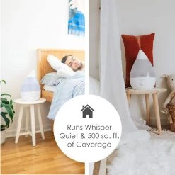 Crane 1 Gal. Drop Ultrasonic Cool Mist Humidifier for Medium to Large Rooms up to 500 sq. ft. - White 15 Crane 1 Gal. Drop Ultrasonic Cool Mist Humidifier for Medium to Large Rooms up to 500 sq. ft. - White -Air Quality Shop whites crane humidifiers ee 5301w 44 1000
