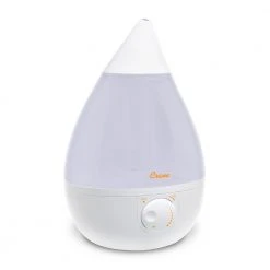 Crane 1 Gal. Drop Ultrasonic Cool Mist Humidifier for Medium to Large Rooms up to 500 sq. ft. - White