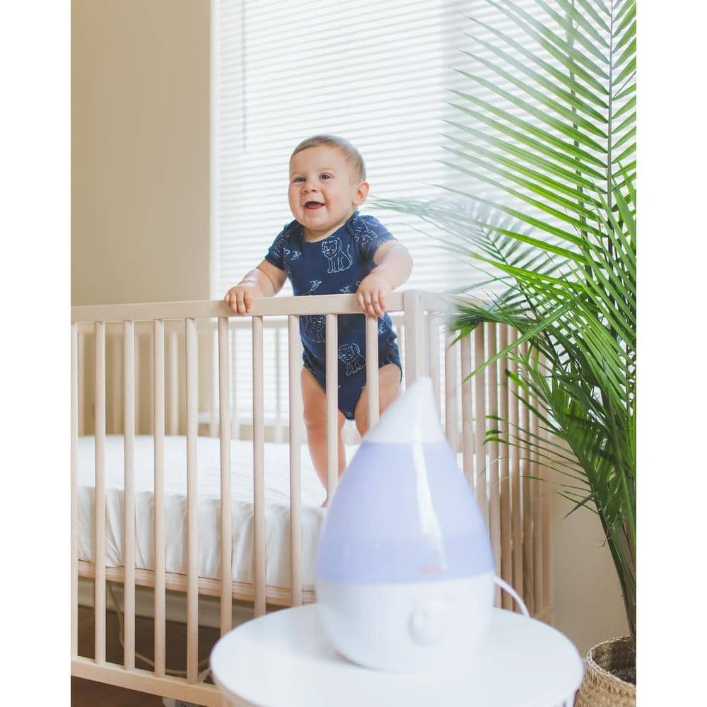 Crane 1 Gal. Drop Ultrasonic Cool Mist Humidifier for Medium to Large Rooms up to 500 sq. ft. - White 4 Crane 1 Gal. Drop Ultrasonic Cool Mist Humidifier for Medium to Large Rooms up to 500 sq. ft. - White - Image 2