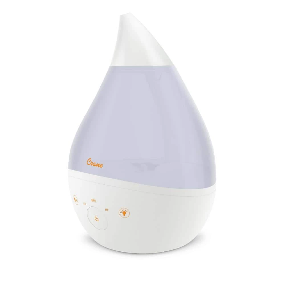 Crane 1 Gal. Top Fill Drop Cool Mist Humidifier with Sound Machine for Medium to Large Rooms up to 500 sq. ft. - White 3 Crane 1 Gal. Top Fill Drop Cool Mist Humidifier with Sound Machine for Medium to Large Rooms up to 500 sq. ft. - White
