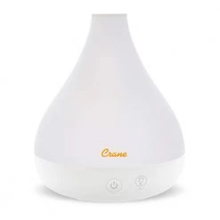 Crane 0.35 Gal. 2-in-1 Ultrasonic Cool Mist Humidifer & Aroma Diffuser for Small Rooms up to 200 sq. ft.