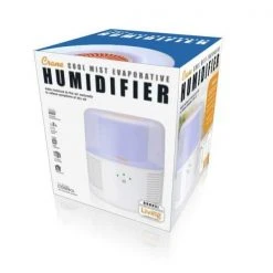 Crane 1 Gal. Evaporative Cool Mist Humidifier with 3 Speeds for Medium to Large Rooms up to 500 sq. ft. -Air Quality Shop whites crane humidifiers ee 7002 76 1000