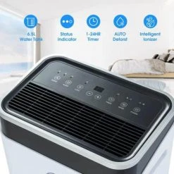 Cadeninc High Humidity 50-Pint Capacity Dehumidifier with 6.5 l Water Tank and Continuous Drain Hose, Auto Defrost, Quiet -Air Quality Shop whites dehumidifiers eh lqex 5aak 1f 1000
