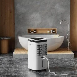 Waykar 34-Pint Capacity Residential Dehumidifier With Water Tank And Four Outlets For 1,750 Square Feet Of Home Or Office Space -Air Quality Shop whites dehumidifiers hdcx pd09b 1d 1000