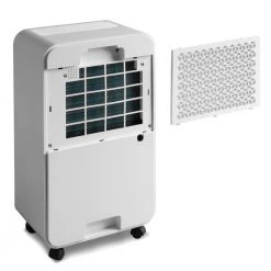 Unbranded 30-Pint Dehumidifier for Medium to Large Rooms and Basements up to 3000 sq. ft. in White -Air Quality Shop whites dehumidifiers mrs lkex 67aak 44 1000