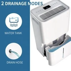 Edendirect 50-Pint 50 xq. Ft. Dehumidifier with 4L Water Tank Auto or Manual Drain for Large Rooms and Basements -Air Quality Shop whites edendirect dehumidifiers n7kn220718014 44 1000