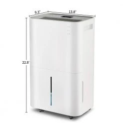 Edendirect 50-Pint 50 xq. Ft. Dehumidifier with 4L Water Tank Auto or Manual Drain for Large Rooms and Basements -Air Quality Shop whites edendirect dehumidifiers n7kn220718014 4f 1000