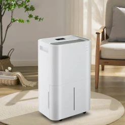 Edendirect 50-Pint 50 xq. Ft. Dehumidifier with 4L Water Tank Auto or Manual Drain for Large Rooms and Basements -Air Quality Shop whites edendirect dehumidifiers n7kn220718014 c3 1000