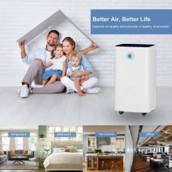 Edendirect 30-Pint Dehumidifier with Bucker Storage with Air Filter, 3-Operation Modes, Rotating Knob 2000 sq.ft. for Large Room 12 Edendirect 30-Pint Dehumidifier with Bucker Storage with Air Filter, 3-Operation Modes, Rotating Knob 2000 sq.ft. for Large Room -Air Quality Shop whites edendirect dehumidifiers ol ra0811 01 4f 1000