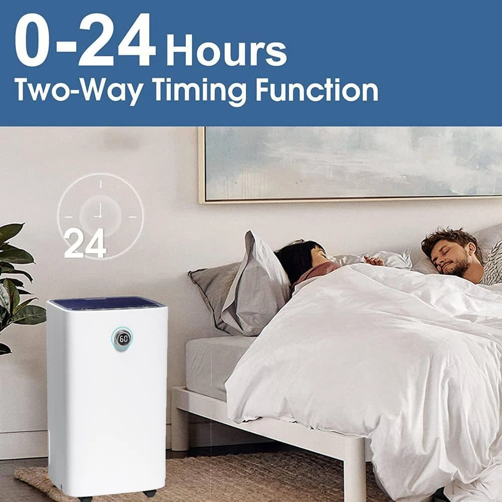 Edendirect 30-Pint Dehumidifier with Bucker Storage with Air Filter, 3-Operation Modes, Rotating Knob 2000 sq.ft. for Large Room 9 Edendirect 30-Pint Dehumidifier with Bucker Storage with Air Filter, 3-Operation Modes, Rotating Knob 2000 sq.ft. for Large Room - Image 7