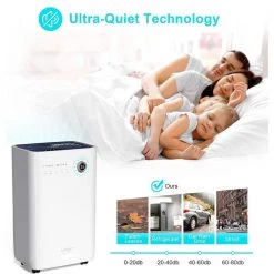 Edendirect 45-Pints 4500 sq.ft. Dehumidifiers for Home with Energy Saving, Air Filter, 3-Operation Modes and 24-Hour Timer -Air Quality Shop whites edendirect dehumidifiers ol ra0811 02 4f 1000