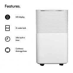 Edendirect 25-Pint Dehumidifier 2000 sq.ft. for Basements, Home and Large Room with Auto or Manual Drainage, 3 Operation Modes -Air Quality Shop whites edendirect dehumidifiers we ol31a 1f 1000