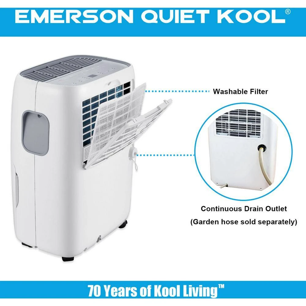 Emerson Quiet Kool 40-Pint Dehumidifier 10 Emerson Quiet Kool 40-Pint Dehumidifier - Image 8