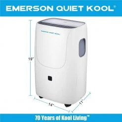 Emerson Quiet Kool 40-Pint Dehumidifier with Built-In Vertical Pump -Air Quality Shop whites emerson quiet kool dehumidifiers ead40ep1t 1d 1000
