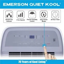 Emerson Quiet Kool 50-Pint Dehumidifier with Built-In Vertical Pump 12 Emerson Quiet Kool 50-Pint Dehumidifier with Built-In Vertical Pump -Air Quality Shop whites emerson quiet kool dehumidifiers ead50ep1t 40 1000