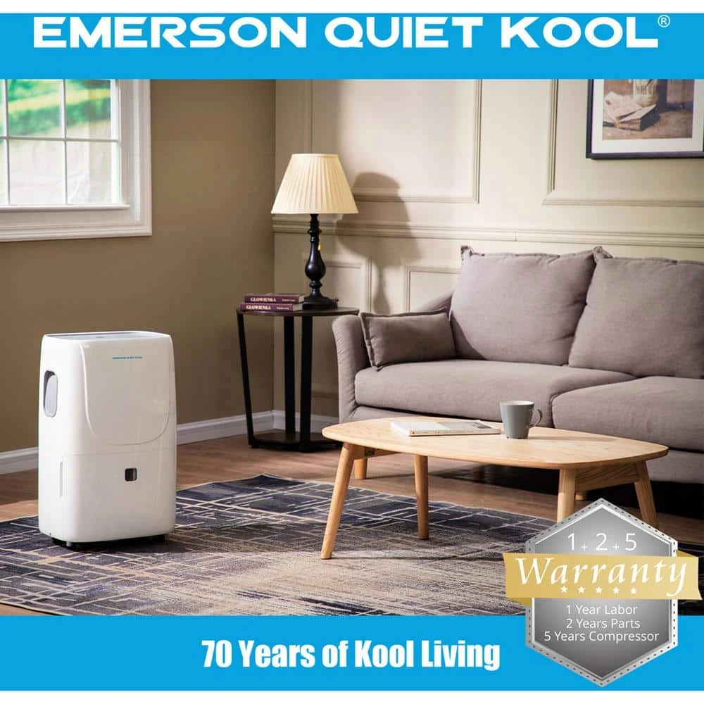 Emerson Quiet Kool 50-Pint Dehumidifier with Built-In Vertical Pump 9 Emerson Quiet Kool 50-Pint Dehumidifier with Built-In Vertical Pump - Image 7
