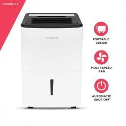 Frigidaire High Humidity 50-Pint Capacity Dehumidifier with Built-in Pump -Air Quality Shop whites frigidaire dehumidifiers ffap5033w1 66 1000