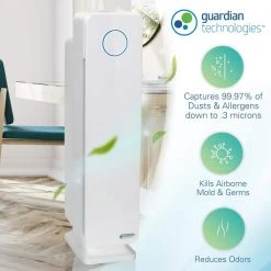 GermGuardian Elite 4-in-1, 5 Speed Air Purifier with True HEPA filter, UV Sanitizer for Medium Rooms up to 167 Sq. Ft. White 15 GermGuardian Elite 4-in-1, 5 Speed Air Purifier with True HEPA filter, UV Sanitizer for Medium Rooms up to 167 Sq. Ft. White -Air Quality Shop whites germguardian air purifiers ac5350w 44 1000