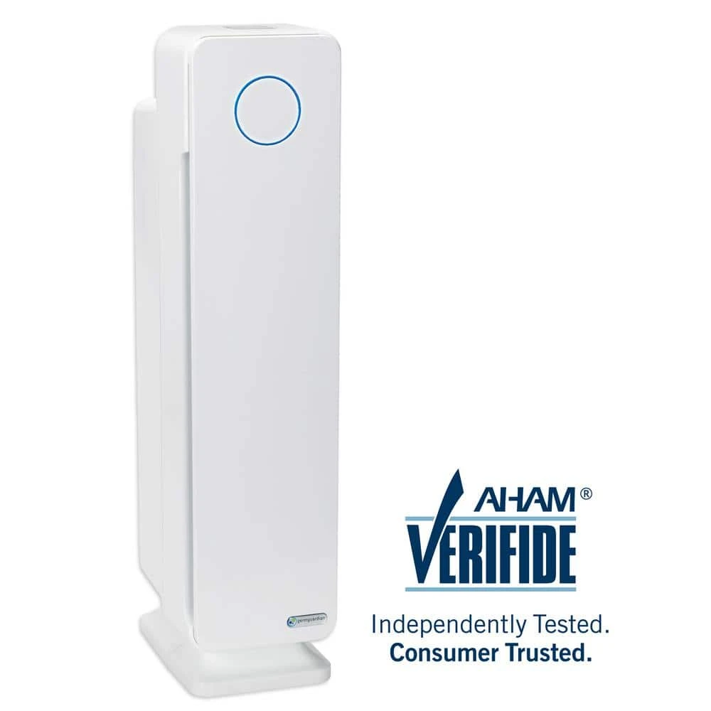 GermGuardian Elite 4-in-1, 5 Speed Air Purifier with True HEPA filter, UV Sanitizer for Medium Rooms up to 167 Sq. Ft. White 3 GermGuardian Elite 4-in-1, 5 Speed Air Purifier with True HEPA filter, UV Sanitizer for Medium Rooms up to 167 Sq. Ft. White