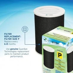 GermGuardian Hi-Performance Air Purifier with HEPA Filter and Air Quality Sensor for Large Rooms up to 298 sq.ft. -Air Quality Shop whites germguardian air purifiers ap5800w fa 1000