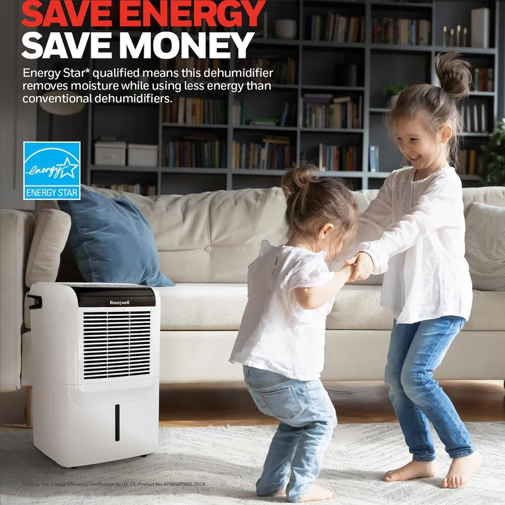 Honeywell 35-Pint ENERGY STAR Dehumidifier with Built-In Drain Pump and 5 Year Warranty 6 Honeywell 35-Pint ENERGY STAR Dehumidifier with Built-In Drain Pump and 5 Year Warranty - Image 4