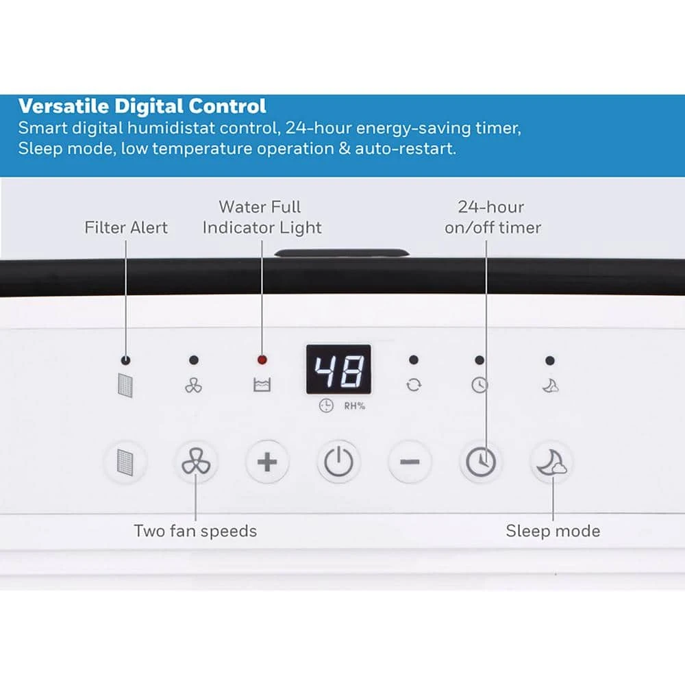 Honeywell ENERGY STAR 50-Pint Dehumidifier with Filter Change Alert 5 Honeywell ENERGY STAR 50-Pint Dehumidifier with Filter Change Alert - Image 3
