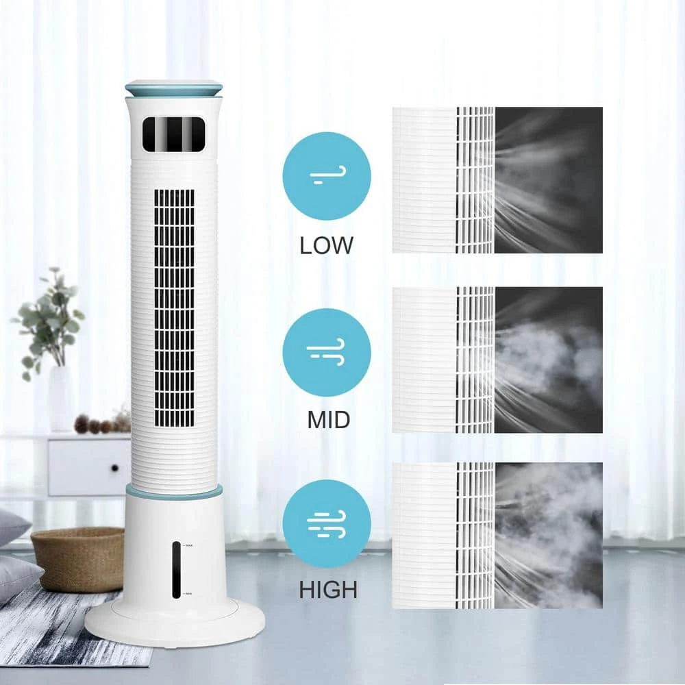Tidoin White 12-Speed and 3-Model Standing Tower Humidifier with Timing Closure, Remote Control and LED Display 5 Tidoin White 12-Speed and 3-Model Standing Tower Humidifier with Timing Closure, Remote Control and LED Display - Image 3