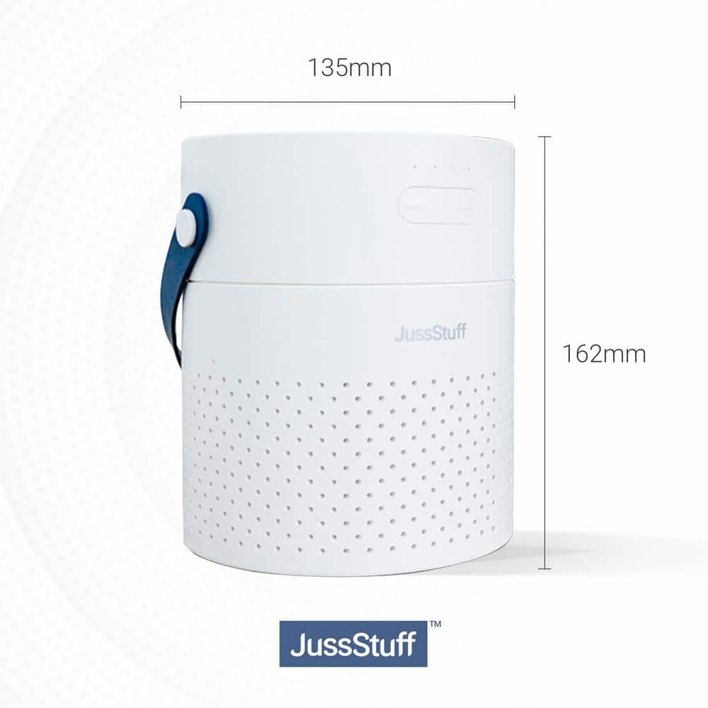 JussStuff Portable Humidifier, 1.1 l Tank Cool Mist Humidifier with 7 Colorful Night Light Function for Home and Travel, White 4 JussStuff Portable Humidifier, 1.1 l Tank Cool Mist Humidifier with 7 Colorful Night Light Function for Home and Travel, White - Image 2