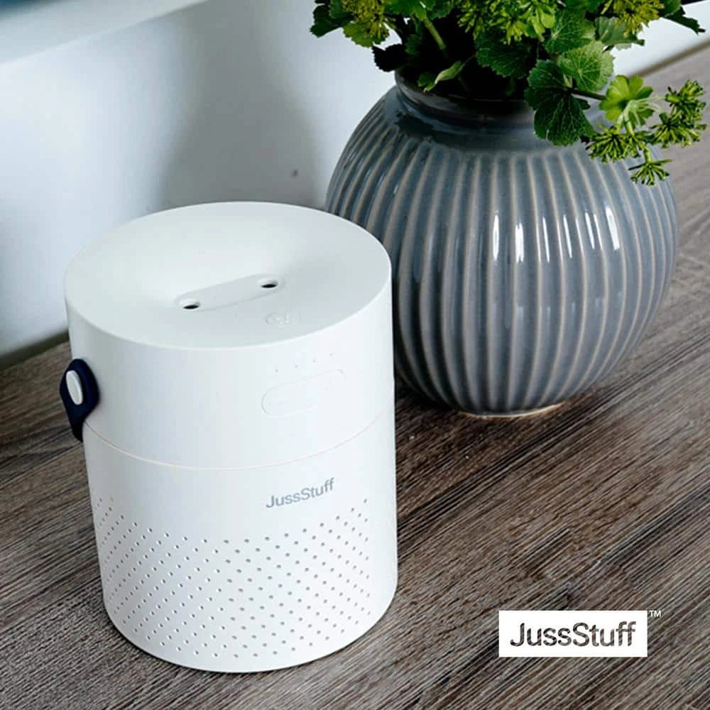 JussStuff Portable Humidifier, 1.1 l Tank Cool Mist Humidifier with 7 Colorful Night Light Function for Home and Travel, White 5 JussStuff Portable Humidifier, 1.1 l Tank Cool Mist Humidifier with 7 Colorful Night Light Function for Home and Travel, White - Image 3