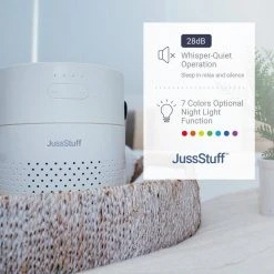 JussStuff Portable Humidifier, 1.1 l Tank Cool Mist Humidifier with 7 Colorful Night Light Function for Home and Travel, White 18 JussStuff Portable Humidifier, 1.1 l Tank Cool Mist Humidifier with 7 Colorful Night Light Function for Home and Travel, White -Air Quality Shop whites humidifiers gxz j628 fa 1000