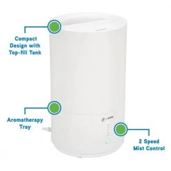 Unbranded 0.80 Gal. 320 sq. ft. Cool Mist Ultrasonic Humidifier with Aromatherapy Tray -Air Quality Shop whites humidifiers h950ar 66 1000