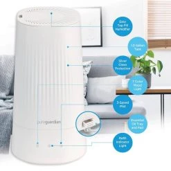 Unbranded 1 Gal. Top Fill Ultrasonic Cool Mist Humidifier with Aromatherapy Tray, White -Air Quality Shop whites humidifiers h980w 1d 1000