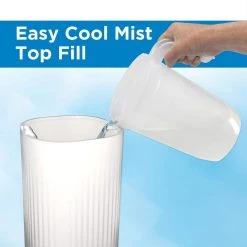 Unbranded 1 Gal. Top Fill Ultrasonic Cool Mist Humidifier with Aromatherapy Tray, White -Air Quality Shop whites humidifiers h980w c3 1000