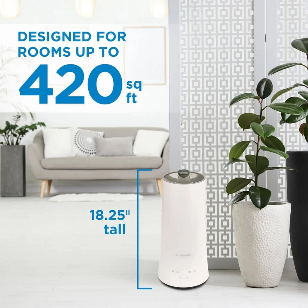 Unbranded 1.6 Gal. 420 sq. ft. Cool Mist Ultrasonic Humidifier with Humidistat and Nightlight 7 Unbranded 1.6 Gal. 420 sq. ft. Cool Mist Ultrasonic Humidifier with Humidistat and Nightlight - Image 5