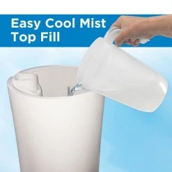 Unbranded 1.6 Gal. 420 sq. ft. Cool Mist Ultrasonic Humidifier with Humidistat and Nightlight 25 Unbranded 1.6 Gal. 420 sq. ft. Cool Mist Ultrasonic Humidifier with Humidistat and Nightlight -Air Quality Shop whites humidifiers h997w 1f 1000