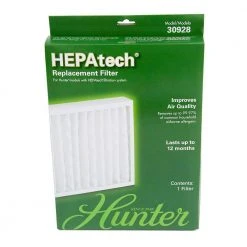 Hunter Genuine HEPAtech Replacement Air Purifier Filter -Air Quality Shop whites hunter air purifier accessories 30928 1f 1000