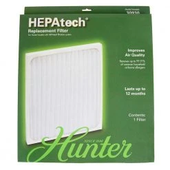 Hunter Genuine HEPAtech Replacement Air Purifier Filter -Air Quality Shop whites hunter air purifier accessories 30930 fa 1000