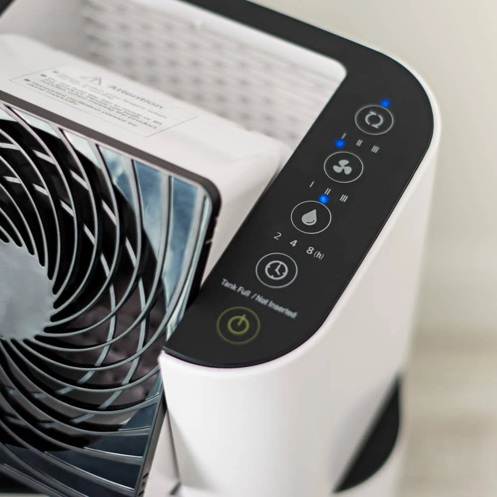 IRIS 5.2-Pint Bucket Dehumidifier Woozoo with Circulator Fan, White 7 IRIS 5.2-Pint Bucket Dehumidifier Woozoo with Circulator Fan, White - Image 5