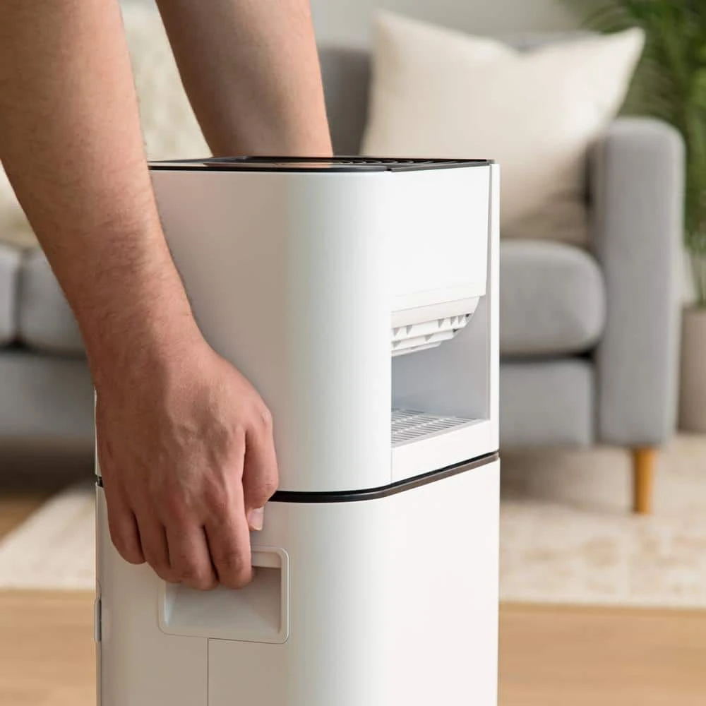 IRIS 5.2-Pint Bucket Dehumidifier Woozoo with Circulator Fan, White 8 IRIS 5.2-Pint Bucket Dehumidifier Woozoo with Circulator Fan, White - Image 6