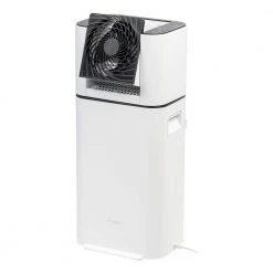 IRIS 5.2-Pint Bucket Dehumidifier Woozoo with Circulator Fan, White