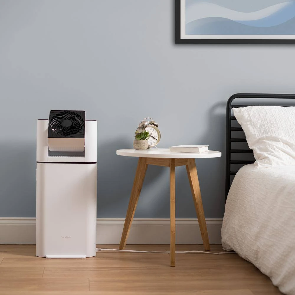 IRIS 5.2-Pint Bucket Dehumidifier Woozoo with Circulator Fan, White 5 IRIS 5.2-Pint Bucket Dehumidifier Woozoo with Circulator Fan, White - Image 3