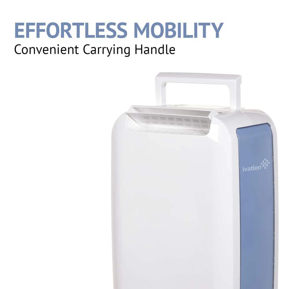 Ivation 13 Pint Small-Area Desiccant Dehumidifier with Continuous Drain Hose 6 Ivation 13 Pint Small-Area Desiccant Dehumidifier with Continuous Drain Hose - Image 4