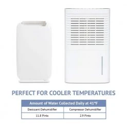 Ivation 13 Pint Small-Area Desiccant Dehumidifier with Continuous Drain Hose 19 Ivation 13 Pint Small-Area Desiccant Dehumidifier with Continuous Drain Hose -Air Quality Shop whites ivation dehumidifiers ivaddh06wh fa 1000